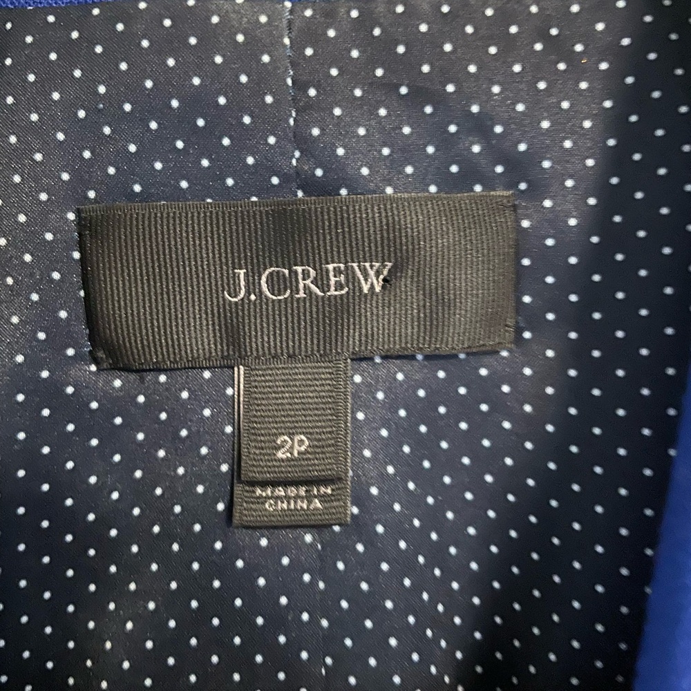 J. Crew Wool Blend Parke Blazer | Blue | Beautiful details | size 2P - Picture 7 of 11